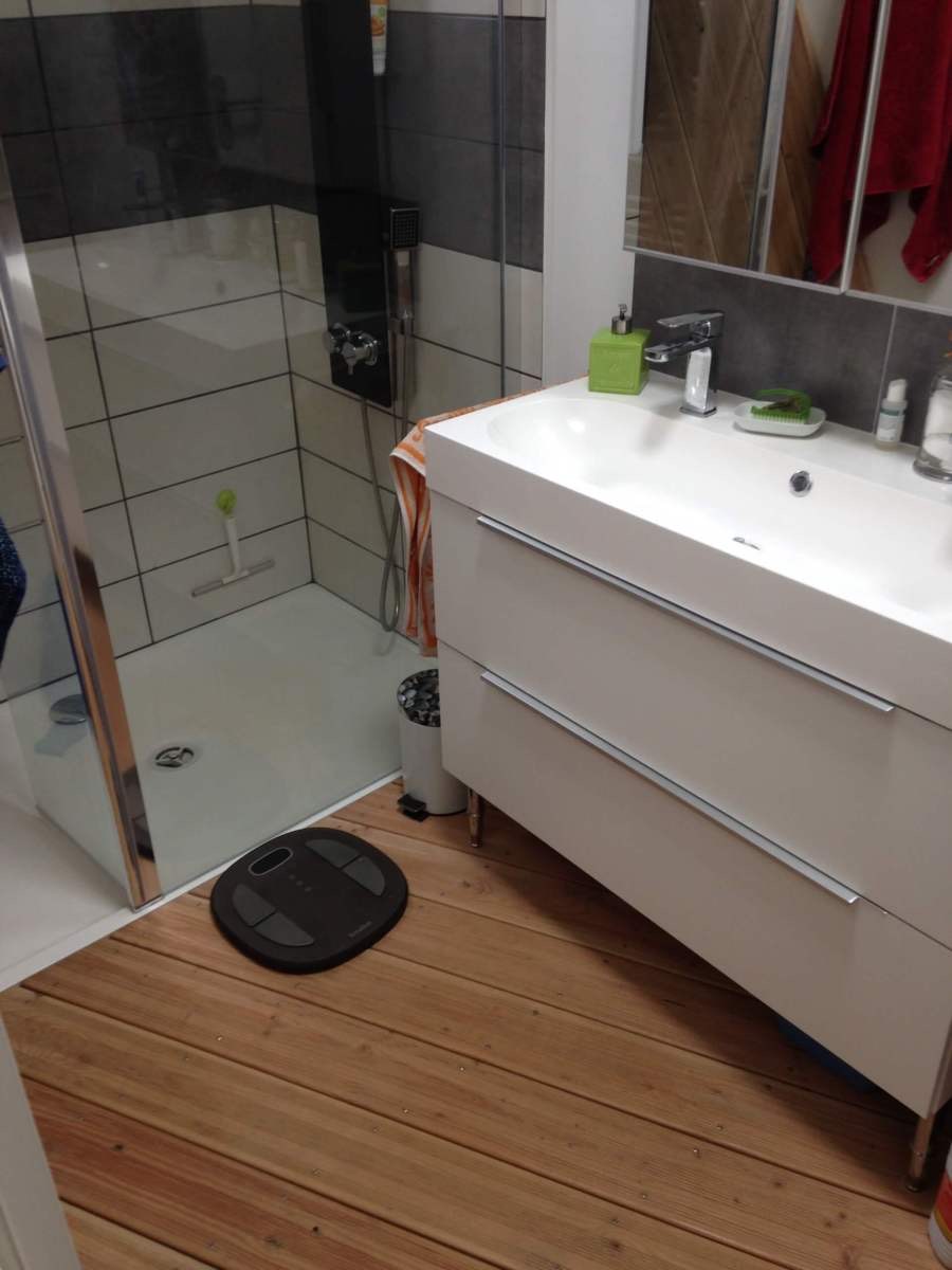 Douche italienne travertin