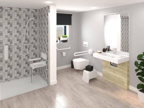 Salle de bain PMR design