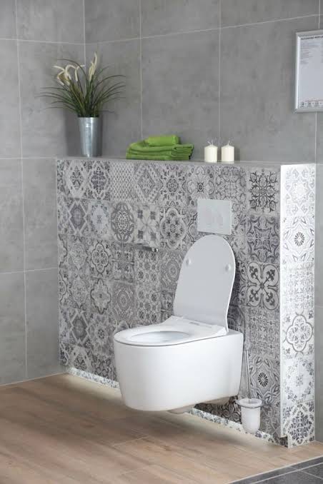 WC suspendu carrelage